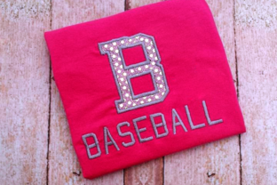 B for Baseball Applique Review