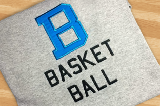 B for Basketball Applique Review