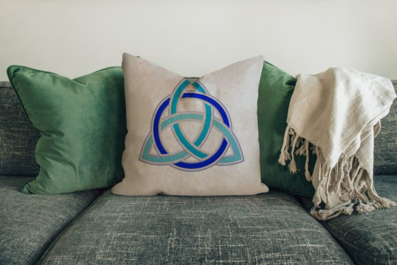 Celtic Knot Embroidery for Boutique Sweatshirts