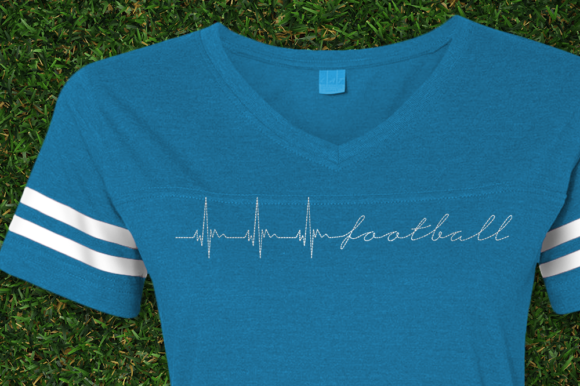 Football Heartbeat Redwork Review