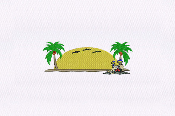 Guy on the Beach Embroidery Review