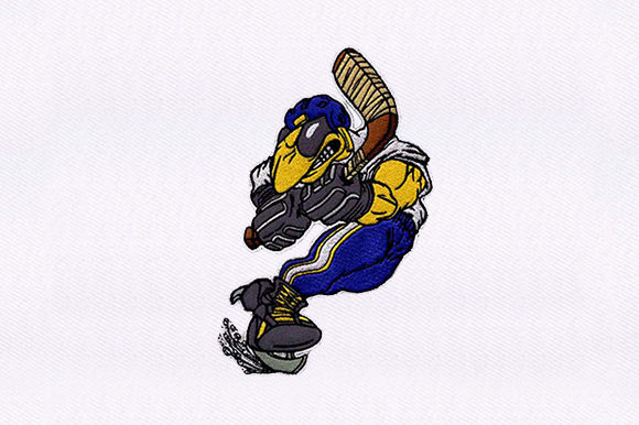 Ice Hockey Bug Player Embroidery Review