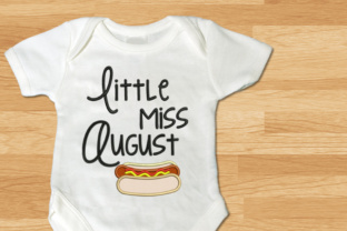 Little Miss August Hot Dog Applique Review