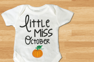 Little Miss October Pumpkin Applique Review