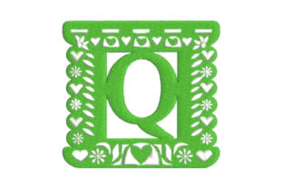 Papel Picado Alphabet Q Review for Apparel Design