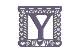 Papel Picado Alphabet Y Review for Sweatshirt Embroidery
