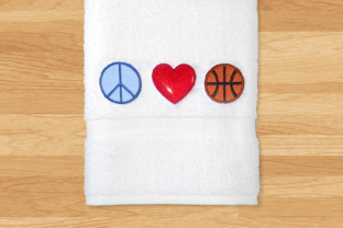 Peace Love Basketball Applique Review