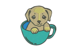 Puppy in Cup Embroidery Design Review