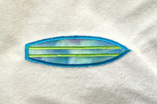 Surfboard Applique Review for Seasonal Embroidery
